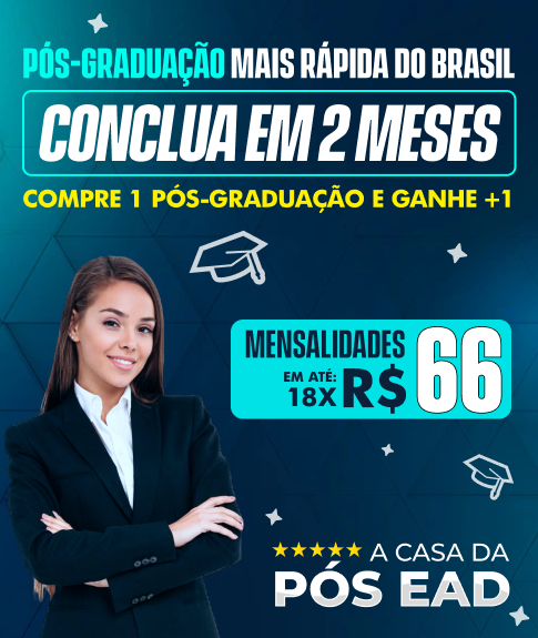 A Maior Campanha Educacional do Brasil - Faça 01 PÓS-GRADUAÇÃO E GANHE +2 Cursos de Pós Grátis + 7 Cursos de Extensão